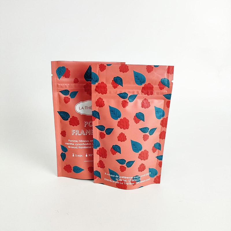 Custom Printed Matte Finish Foil  Zipper Pouch (3)