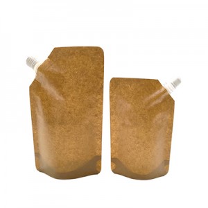 kraft paper spout pouch